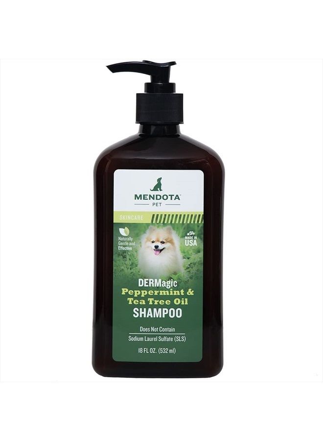 DERMagic Peppermint & Tea Tree Oil Shampoo, 18 fl oz - Image 1