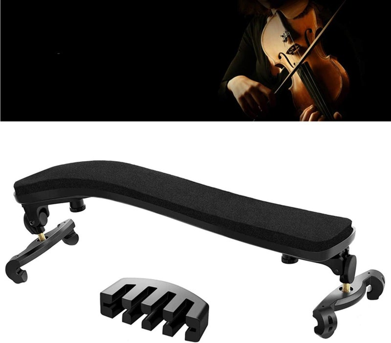 SUEWIO Violin Shoulder Rest for 1/2 & 1/4 Size, Adjustable Violin Shoulder Rest for Kids Beginners with Comfortable Foam Pad & Height Adjustable Feet - Image 1