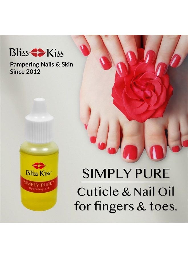 Bliss Kiss Vanilla Fragrance | Nail Oil Cuticle Dropper w/Vitamin E & Jojoba⏤Nail Strengthener Nail Growth Treatment for Brittle Peeling Breaking Thin Nails | 0.5oz |  - Image 5