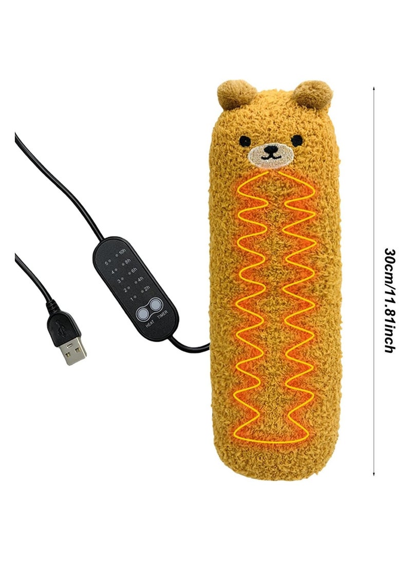 general Heated Stuffed Animals Adjustable Plug Heater Heating Pad Cat Heating Pad USB Heating Pad Animal Heating Pad with Timer for Home Company Car Travel - Image 2