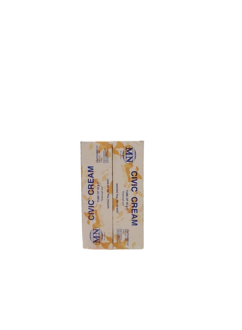 Civic cream of two pieces 40g