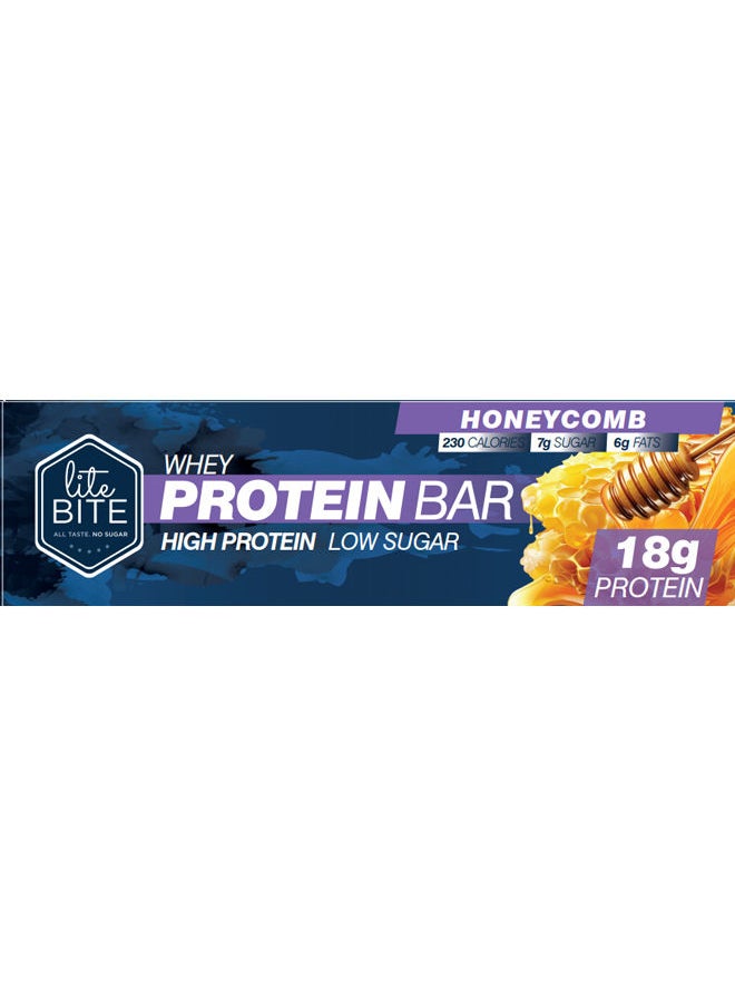 Lite Bite Whey Protein Bar Honey 18G Protein - 70 grams 