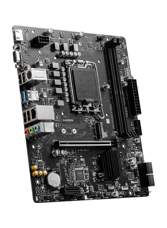 MSI PRO B760M-E DDR4 Intel LGA 1700 MATX Motherboard, Intel B760 Chipset, 2x DDR4 Slots, 64GB Max Memory, Gigabit LAN, 1x M.2, 4x USB 2.0 2x USB 3.2 G 1x HDMI, 1x VGA Black - Image 4