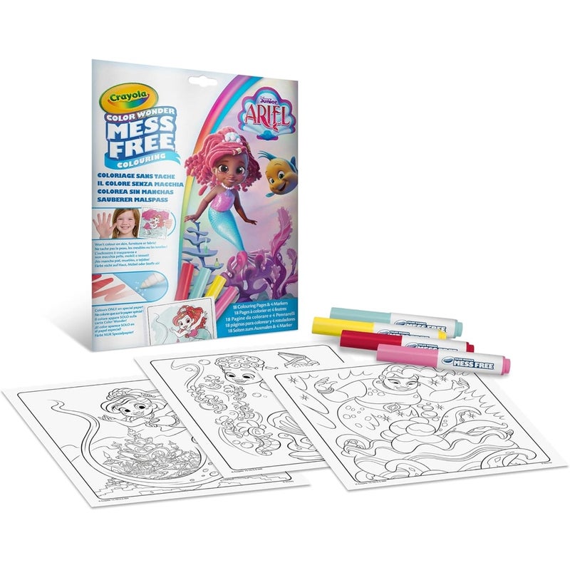 Crayola - Color Wonder Mess Free Ariel Colouring Set - 75-7018 - Image 1