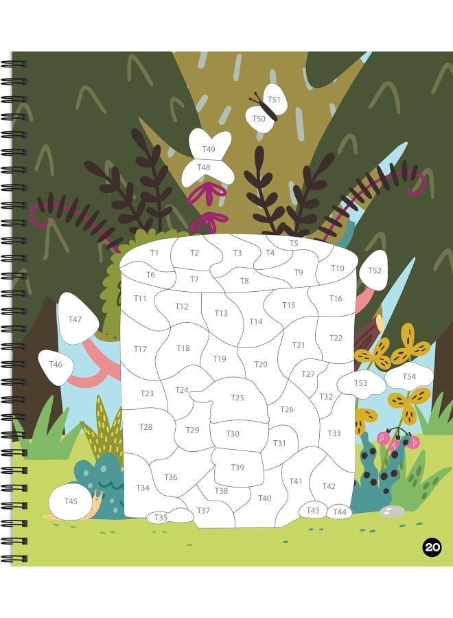 Brain Games - Sticker by Number: Magical Forest: Includes Glitter Stickers!  - Image 5