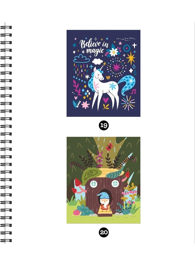 Brain Games - Sticker by Number: Magical Forest: Includes Glitter Stickers!  - Image 2