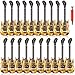 LaRandom 20 Pcs Inflatable Guitars 21 Inch Small Blow up Guitar with Inflator Gold Rock Instrument for Kids Birthday Rock and Roll Party Decorations Photo Booth Props - Image 2