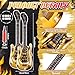 LaRandom 20 Pcs Inflatable Guitars 21 Inch Small Blow up Guitar with Inflator Gold Rock Instrument for Kids Birthday Rock and Roll Party Decorations Photo Booth Props - Image 4