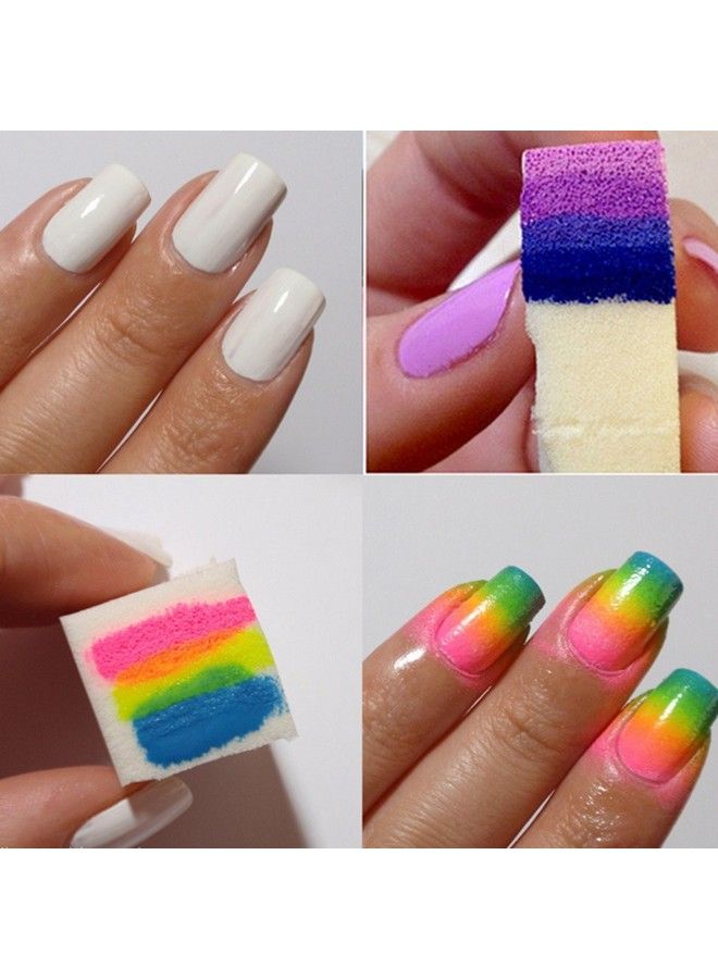 Yueton Pack Of 24 Nail Art Soft Sponge Polish Transfer Diy Manicure Tool - Image 5