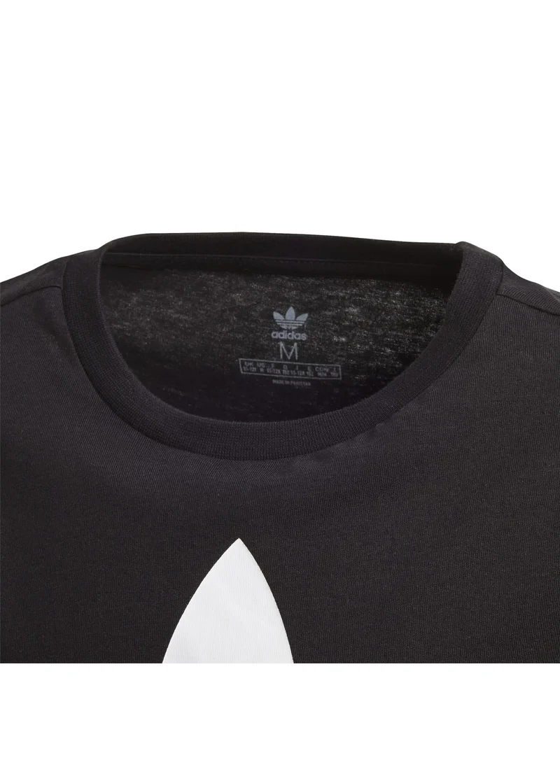 اديداس adidas TREFOIL TEE Black Originals Kids T-SHIRTS