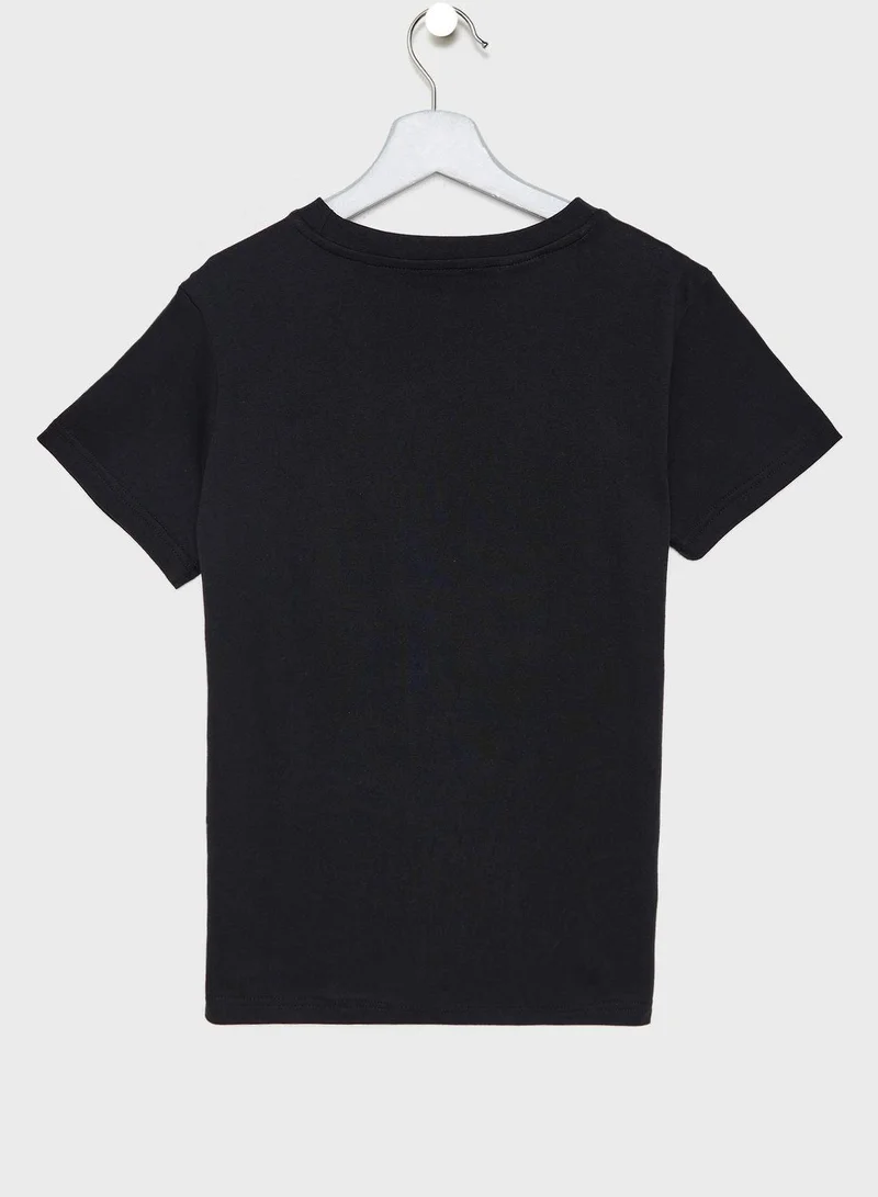 Adidas TREFOIL TEE Black Originals Kids T-SHIRTS