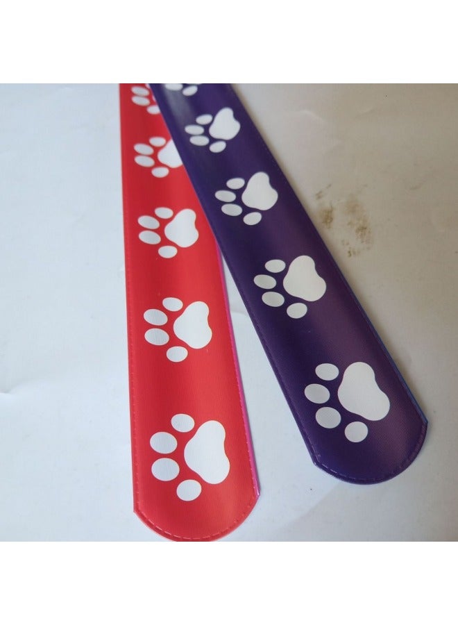 8-color PVC Paw Racket Ring Cat Claw Animal Pattern Snap Ring Bracelet-Color:Random-Specifications:8-color Cat Claw  - Image 4
