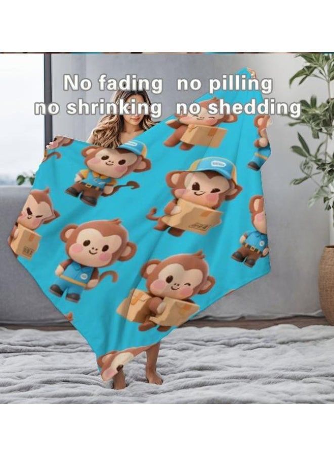 general Baby and children's cartoon flannel thin blanket (warm and comfortable, suitable for sleep, game use) 70cm*100cm - Image 3