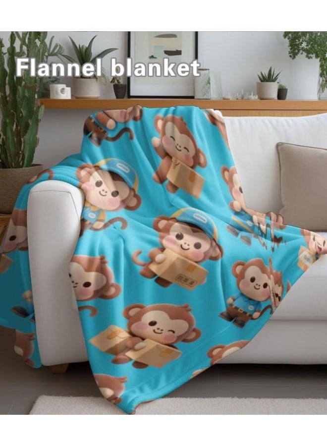 general Baby and children's cartoon flannel thin blanket (warm and comfortable, suitable for sleep, game use) 70cm*100cm - Image 4