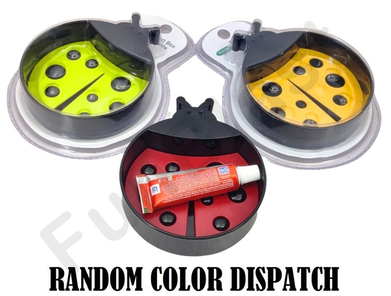 FunBlast Lady Bug Shaped Soap Box Holder - Soap Case for Kids Bathroom and Basin, Soap Dish Holder, Double Layer Drain Compartment Soap Tray for Kids Bathroom - Image 4