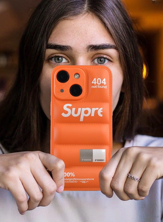 Supre حقيبة آيفون 14 أسلوب المنتفخ غطاء واقي ناعم - Image 5