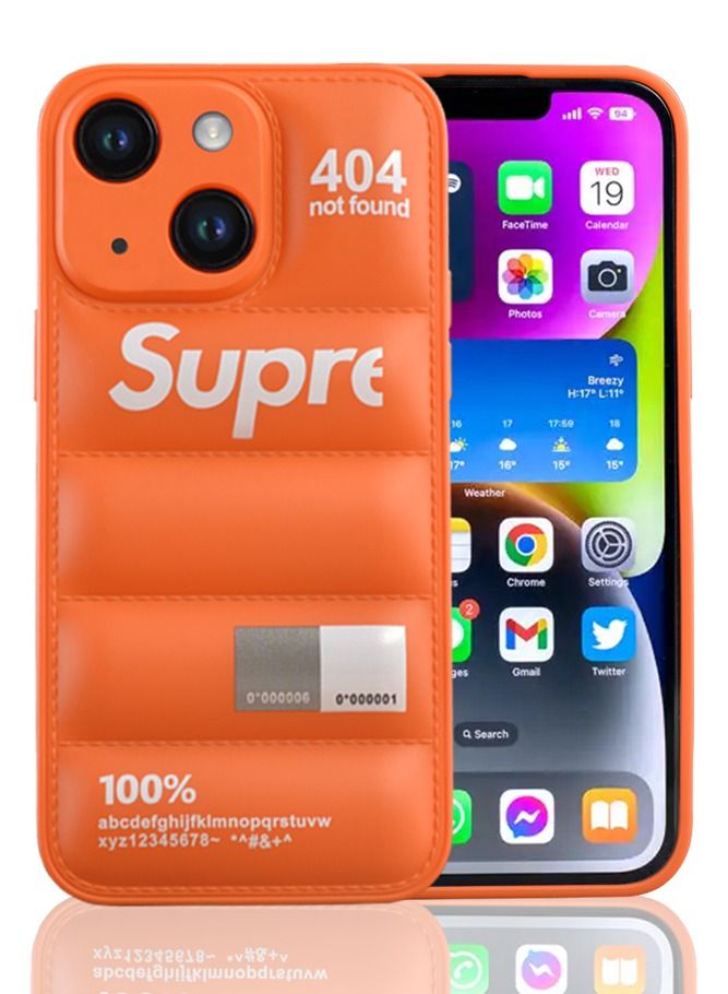 Supre حقيبة آيفون 14 أسلوب المنتفخ غطاء واقي ناعم - Image 1
