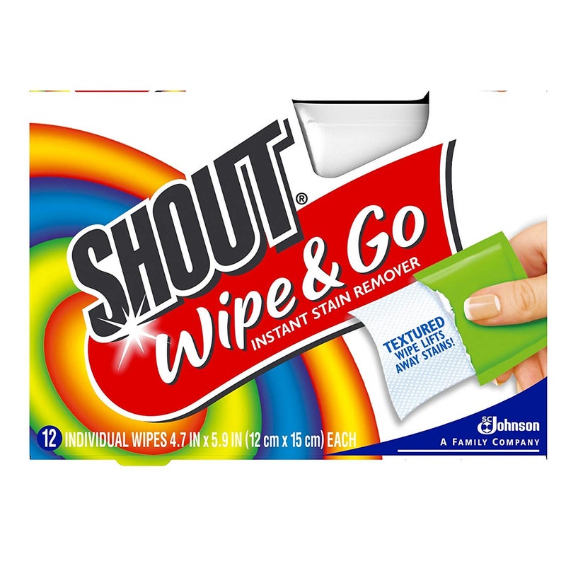 Shout Wipe & Go 12Ct Wipes 4 Pack, Multicolor,12 Count (Pack of 4) - Image 2