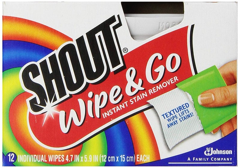 Shout Wipe & Go 12Ct Wipes 4 Pack, Multicolor,12 Count (Pack of 4) - Image 1