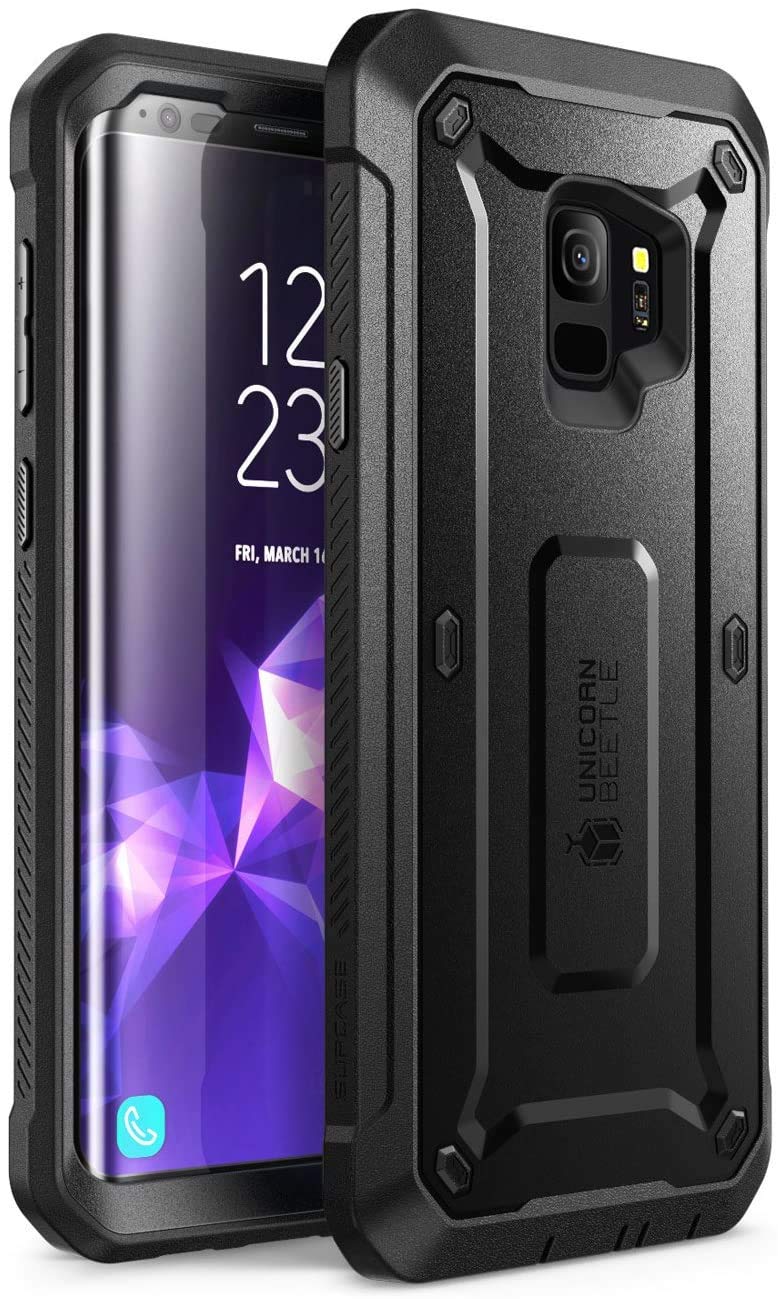 SUPCASE Unicorn Beetle Pro Rugged Case for Galaxy S9 with Screen Protector Black - Image 2