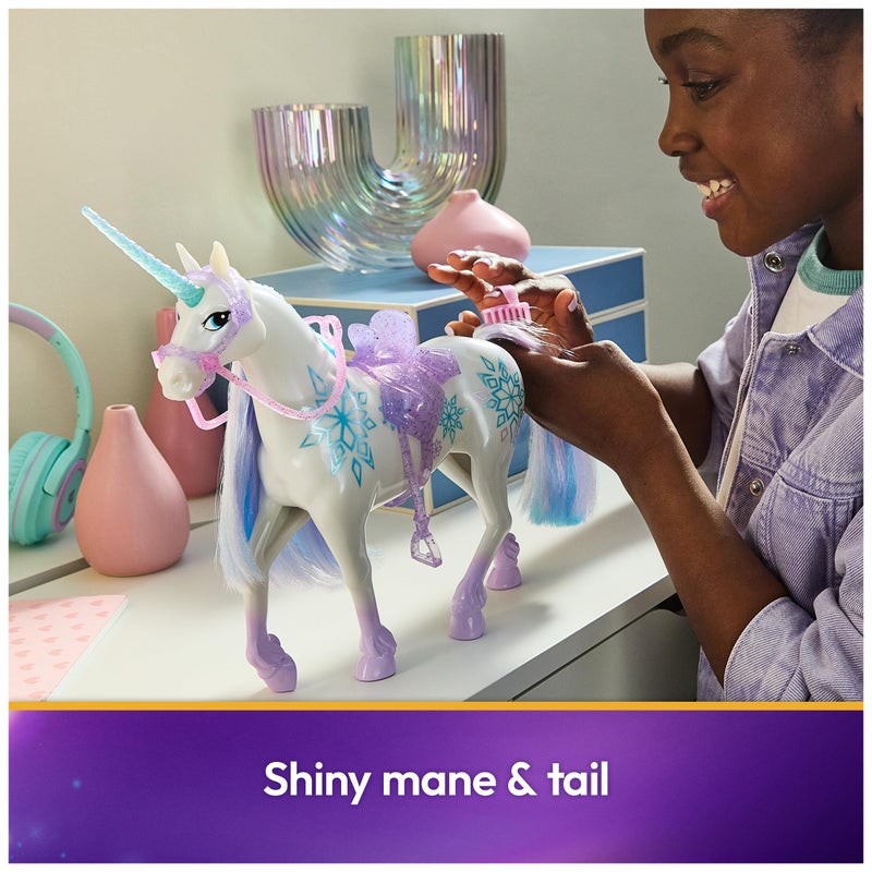 Unicorn Academy, Power of Friendship Glacier, Easter Gifts Idea, Dolls & Unicorn Toys for Girls, Includes Translucent Saddle & Bridle, 11â€ - Image 4