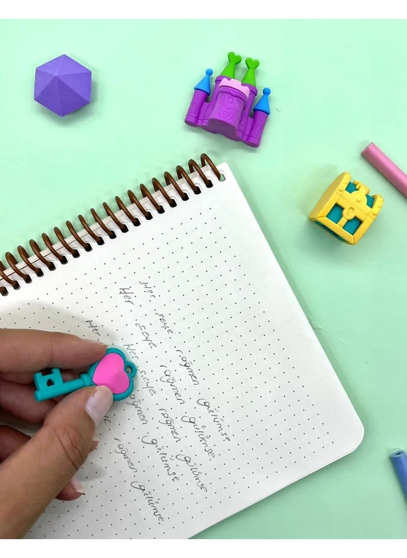 Kağıt Gemi Dükkan Princess Eraser Set - Princess's Treasure Chest