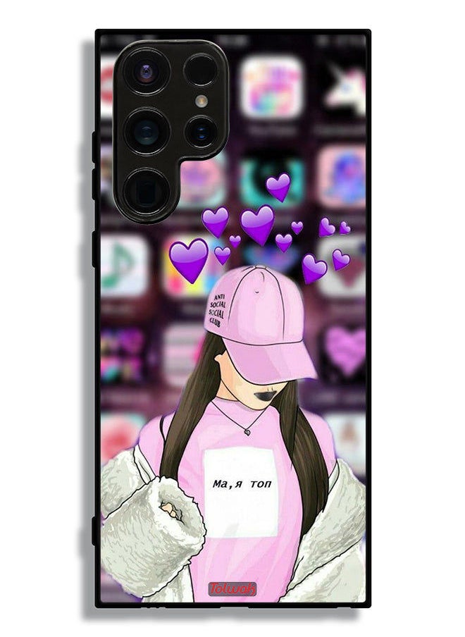 Tolwak Samsung Galaxy S23 Ultra 5G Protective Case Cover Anti Social Club  - Image 3