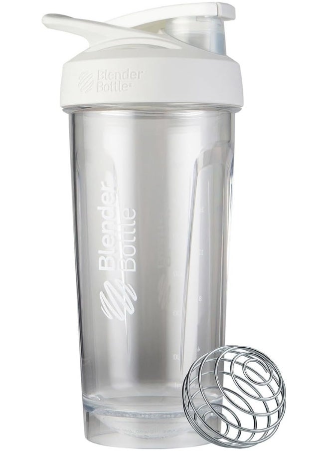 Blender Bottle Strada Shaker Cup Perfect for Protein Shakes and Pre Workout, 28-Ounce, White
