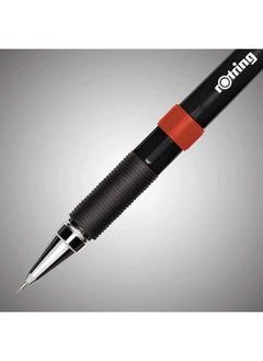 Rotring Visumax 0.5Mm & 0.7Mm Mechanical Pencils Abs Plastic Body Lightweight Concealed Twist Eraser At Top Total 2 Pieces (Black)  - Image 5