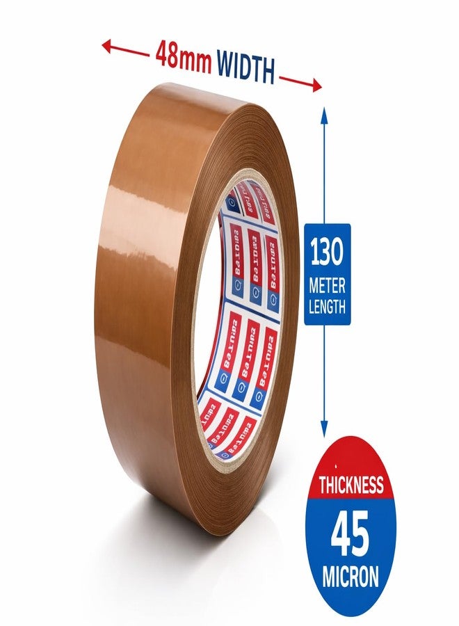Bapna Brown Adhesive Carton Packing High Strength Tape 48 mm x 130 mtr roll - Image 2