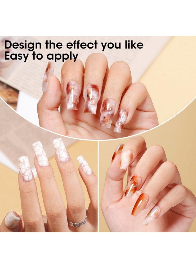 Gellen Blooming Gel - 18ml Clear Blooming Nail Polish Soak Off UV Gel for Spreading Marble Effect,Nail Art Gel Christmas DIY Salon Manicure Design Home - Image 5