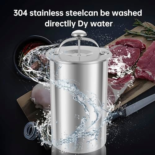 FALESOUL Stainless Steel Ham Maker Meat Press Cooker for Making Healthy Homemade Deli Meat with Thermometer Homemade Deli Meats Press Marker Machine for Meats Pork Seafood Beef Fish Poultry - Image 3