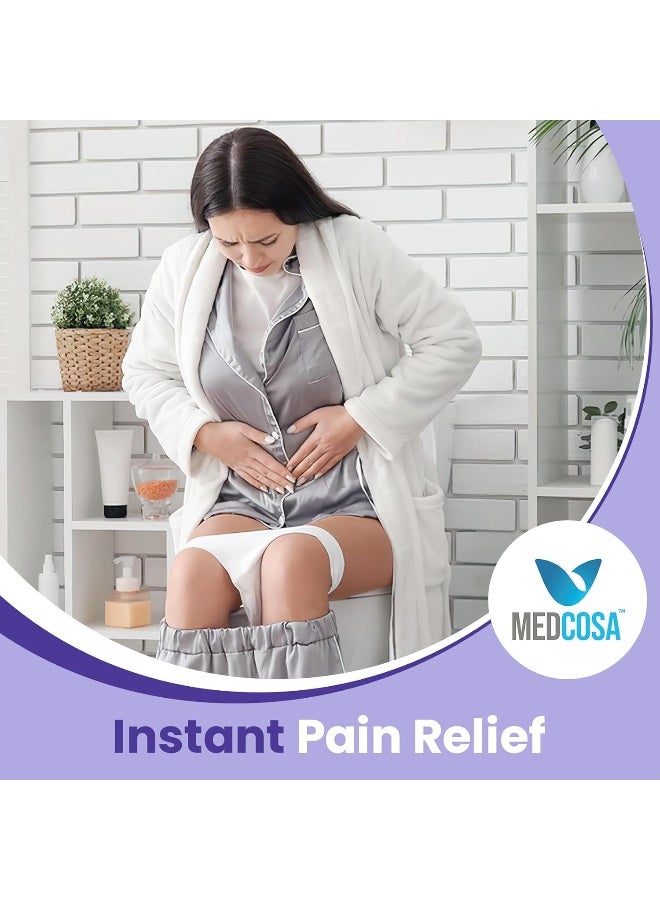 Medcosa مجموعة عبوات الثلج النسائية وزجاجة العناية بالمنطقة الحساسة من ميدكوسا | عبوات ثلج قابلة لإعادة الاستخدام وزجاجة رش محمولة لتخفيف آلام ما بعد الولادة، وعلاج الثلج قبل الولادة ودعم النظافة الحميمة بعد الولادة - Image 5