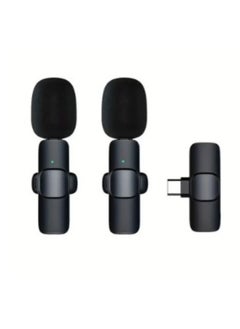 OPERIE Wireless Microphone For USB-C Smartphone, Laptop, Wireless Microphone With Windshield For Audio Video Recording Live Gaming Interview Vlogging  - Image 1