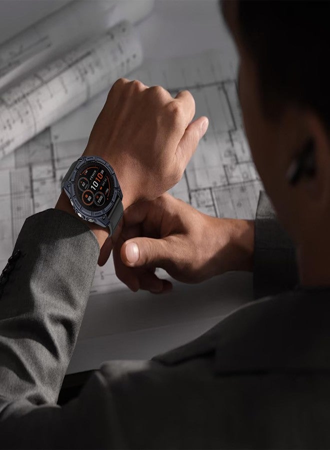 ISABAKE Protector Case for Fenix 8 Solar 51mm, Soft TPU Shockproof Bumper Shell Cover for Fenix 8 51mm Solar Smartwatch - Image 2