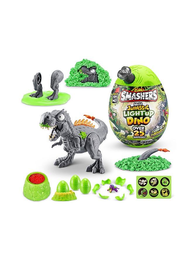 SMASHERS سلسلة جراسيك 1 ديناصور مضيء ميغا  - Image 2