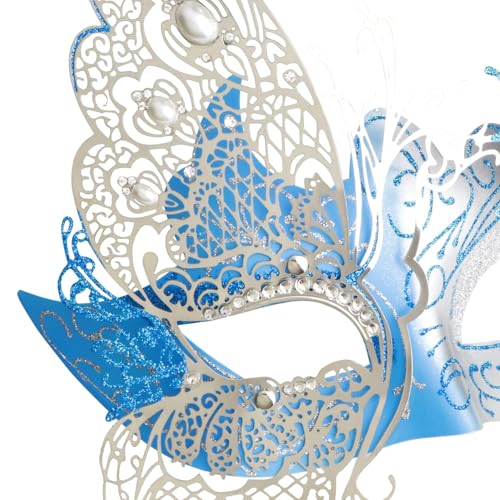 Coddsmz Mysterious Venetian Butterfly Shiny Butterfly Lady Masquerade Halloween Mardi Gras Party Mask - Image 5