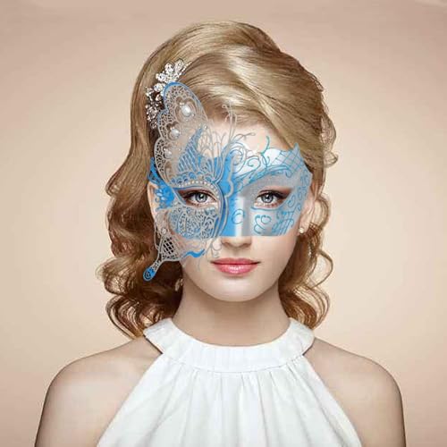 Coddsmz Mysterious Venetian Butterfly Shiny Butterfly Lady Masquerade Halloween Mardi Gras Party Mask - Image 2