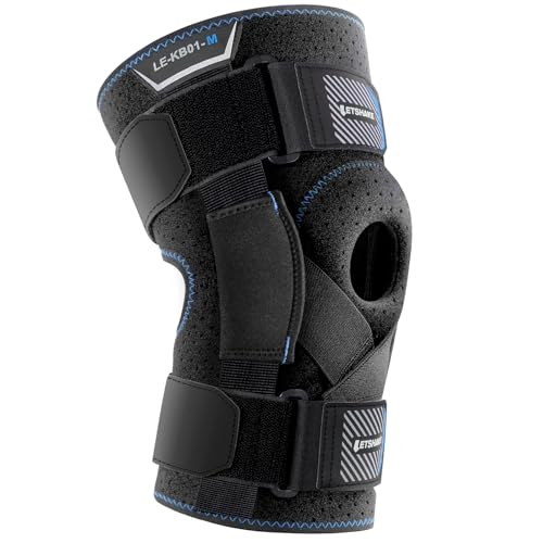 LETSHAKE Hinged Knee Brace Adjustable for Men and Women Knee Pain Relief with Side Stabilizers for Meniscus TearPatellar Tendon Support Strap and Arthritis Pain - Image 2