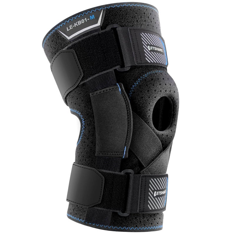 LETSHAKE Hinged Knee Brace Adjustable for Men and Women Knee Pain Relief with Side Stabilizers for Meniscus TearPatellar Tendon Support Strap and Arthritis Pain - Image 3