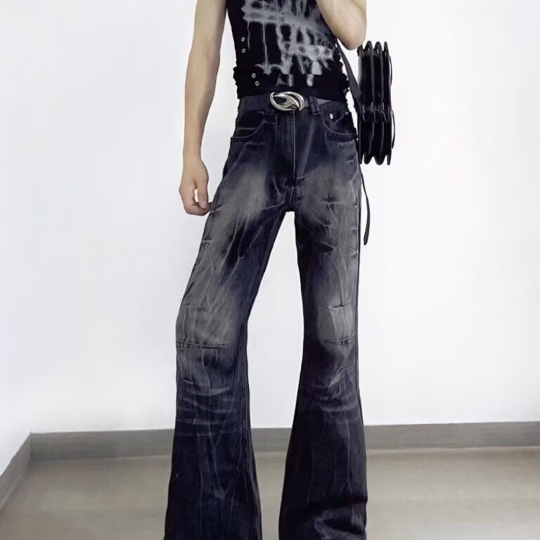Unisex Classic Denim Jeans Loose Fit Daily Outdoor Wear - Image 2