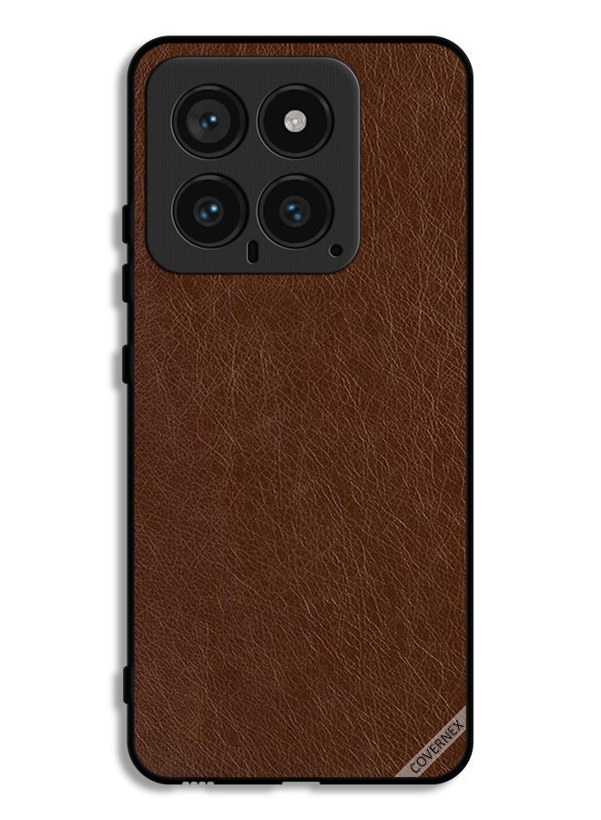 Covernex Xiaomi 14 Protective Case Cover Leather Pattern - Image 1