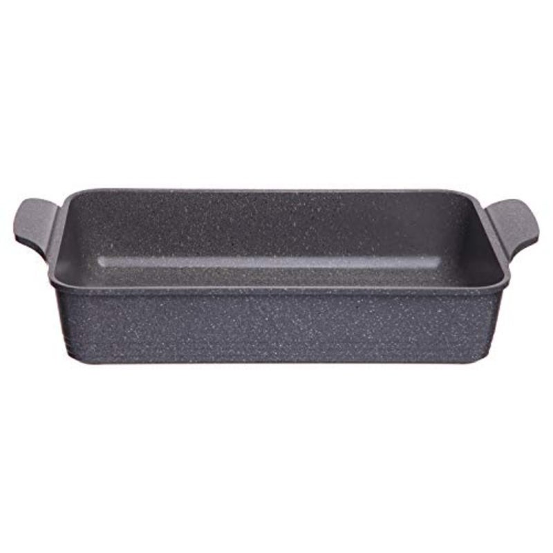 , Rectangular Medium Ovenware OMD, Die-cast Aluminum, Gray Marble Color. - Image 5