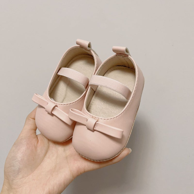 Korean Autumn Princess Shoes for Girls Pink