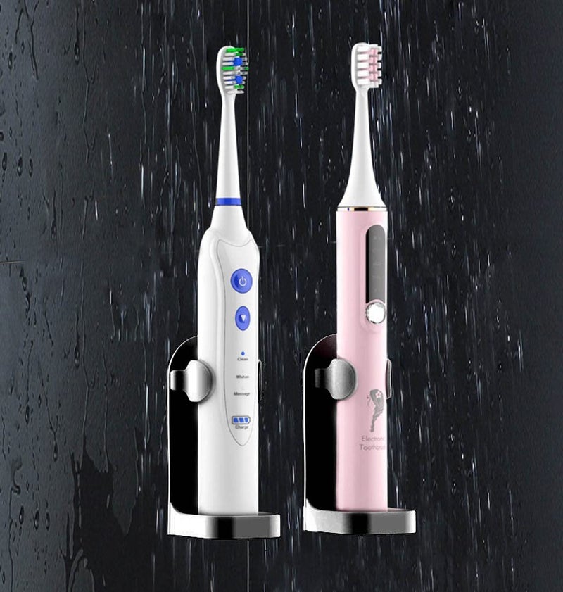 Anbbas Wall Mounted Shaving Holder, ABS DIY Assembly Type Multipurpose Stand for Electric Toothbrush Shaving Brushes and Razors(Pack of 2) - Image 5