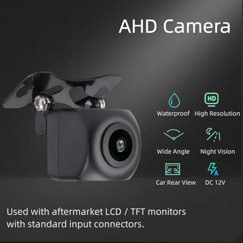 Epronic Backup Camera for Carplay Screen and Mirror Dash Cam Upgrade AHD 1080P Backup Camera 4 Pin Rear View Camera for Car Stereo with 19.68Ft 4 Pin to 2.5mm Male Plug - Image 4