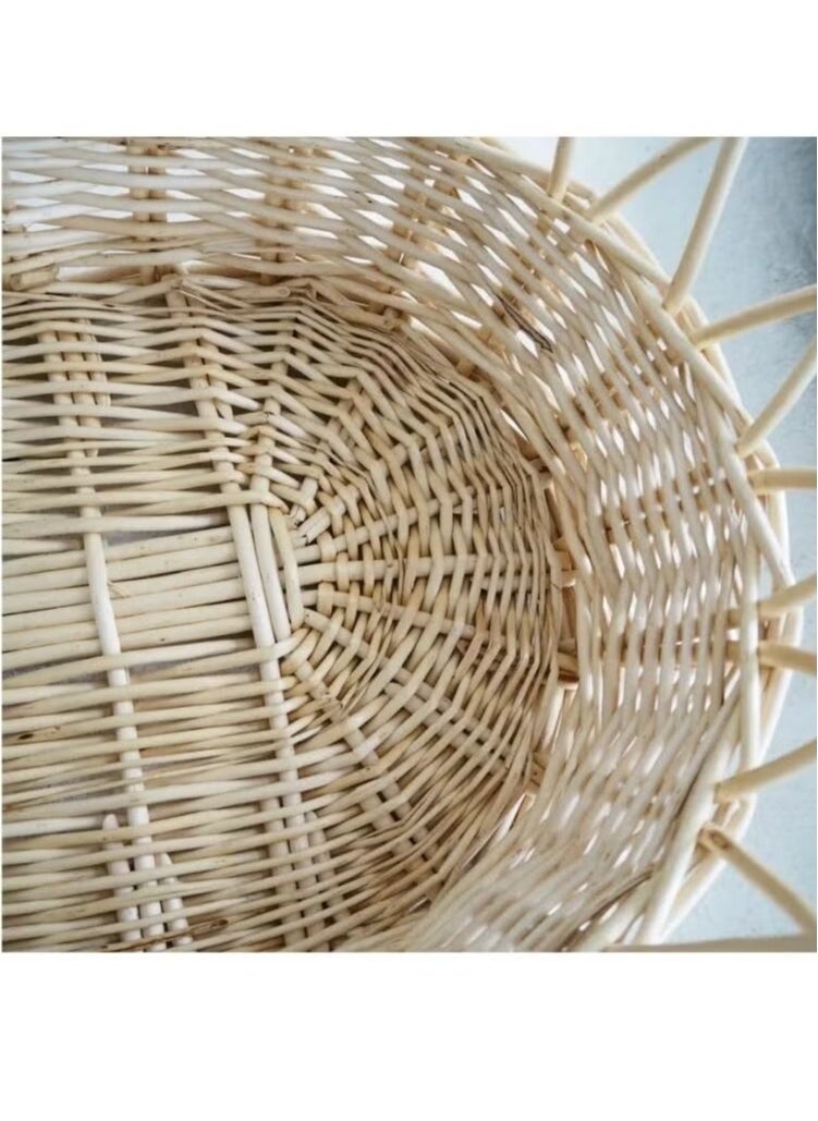 Everything For Kids - Infant Wicker Moses Basket Waffle Beaded Beddings - Image 1