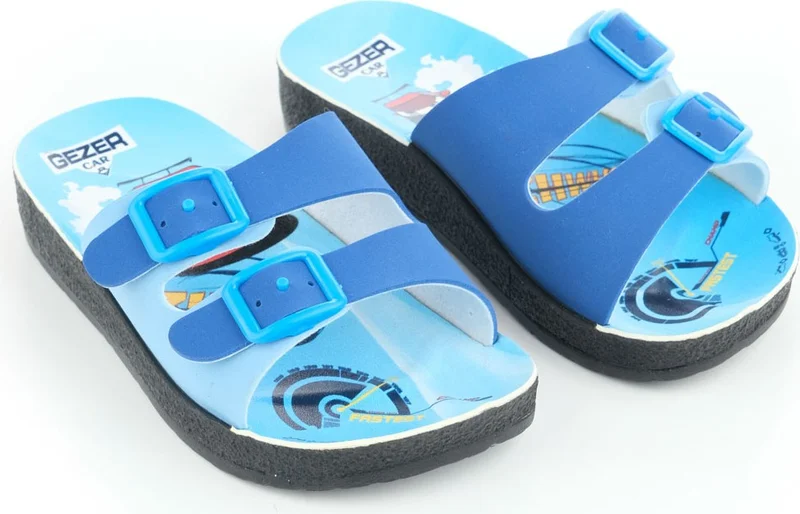 Gezer Summer Boy's Two Buckle Adjustable Slippers
