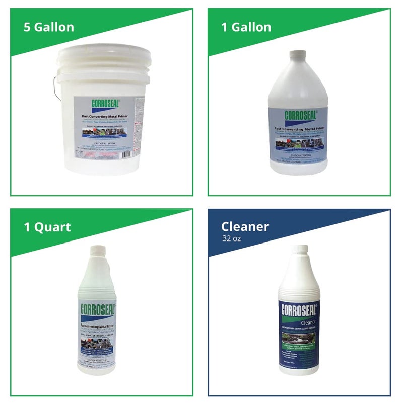 Corroseal 80022 Water-Based Rust Converter Application Cleaner - 1 Qt - Image 3