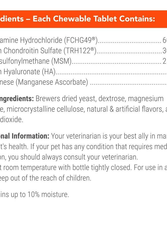COSEQUIN - Cosequin Maximum Strength Joint Health Supplement for Dogs - With Glucosamine, Chondroitin, MSM, and Hyaluronic Acid, 75 Chewable Tablets (Pack of 1) - Image 1